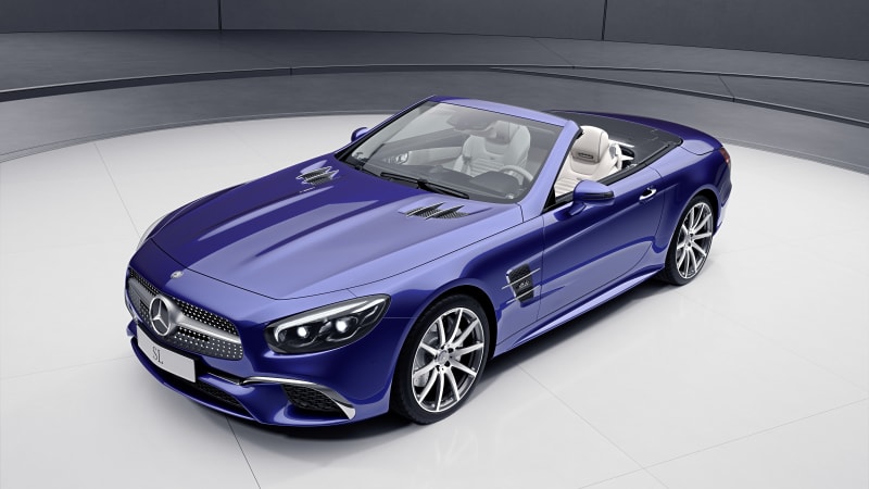 It's a Mercedes special edition-palooza with the SL designo and SLC RedArt models